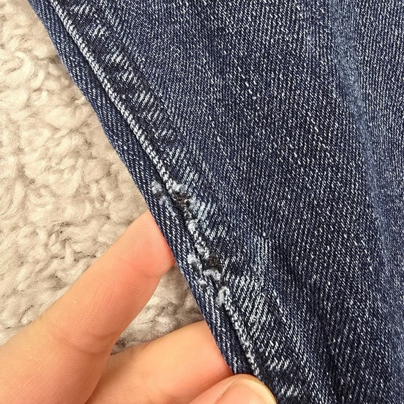 Levis 510 Jeans Mens 33x34 (Fits 30x33) Blue Skinny Dark Wash Denim - Picture 3 of 14